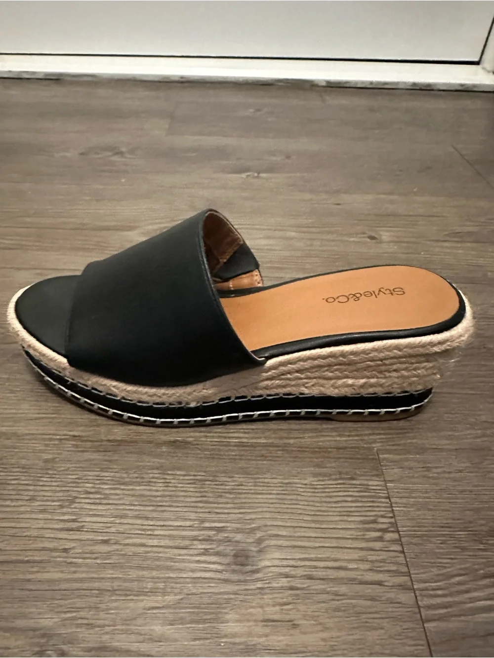 ❤️ Black STYLE & CO Hayess Espadrille - Size 6.5